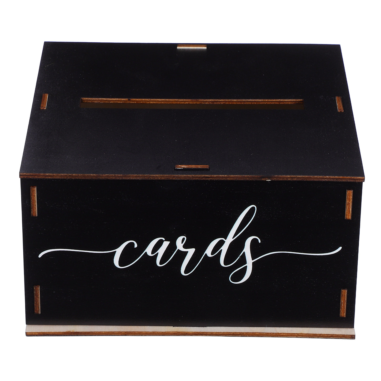 Wedding Card Box - กล่องใส่การ์ดแต่งงานไม้สไตล์เรสติก กล่องใส่การ์ดตกแต่งสำหรับงานเลี้ยงรับรอง งานอีเวนต์ในสำนักงาน กล่องเก็บเงินและของที่ระลึก