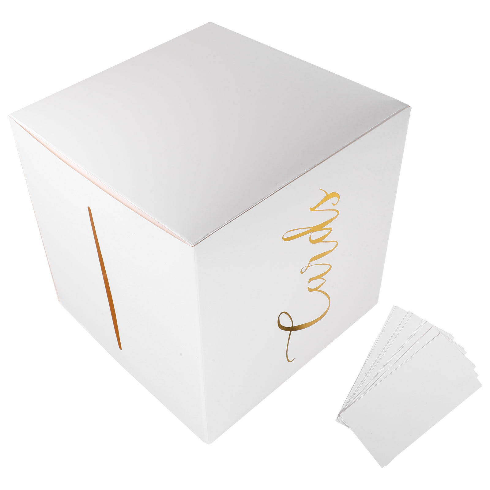 Wedding Card Box - 1 ชุด กล่องใส่การ์ดแต่งงาน กล่องใส่การ์ดกระดาษดีไซน์หรูหรา สำหรับงานแต่งงาน งานเบบี้ชาวเวอร์