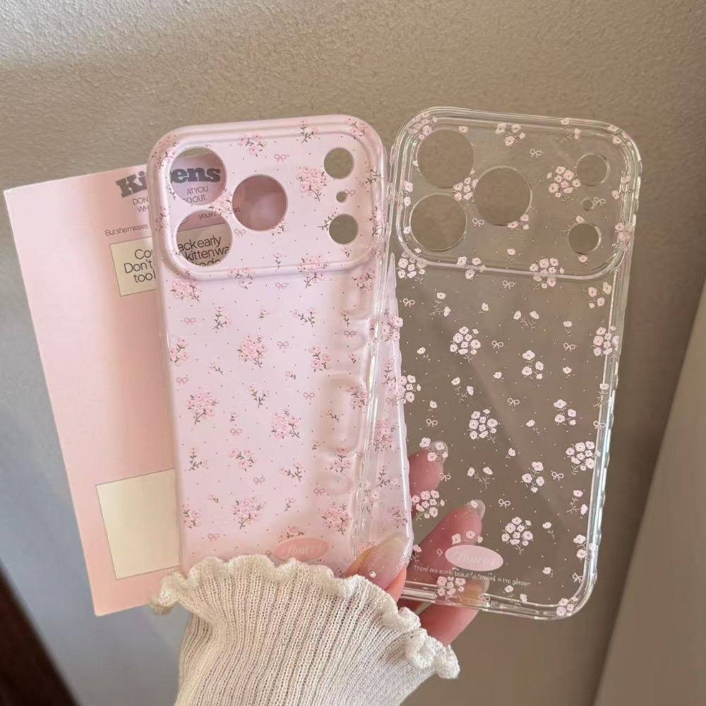 Good Floral & Wedding Decor Supply - เคสโทรศัพท์มือถือลายการ์ตูนดอกไม้แตกแบบเรียบง่ายน่ารัก เหมาะสำหรับ iPhone 17 AIR 16