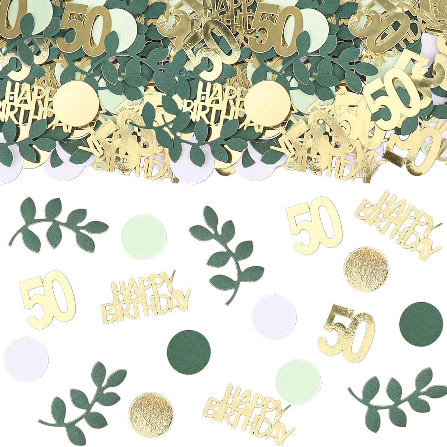 กระดาษโปรยวันเกิดสีทอง 120 ชิ้ - Table Number Gold บทวิจารณ์และราคา