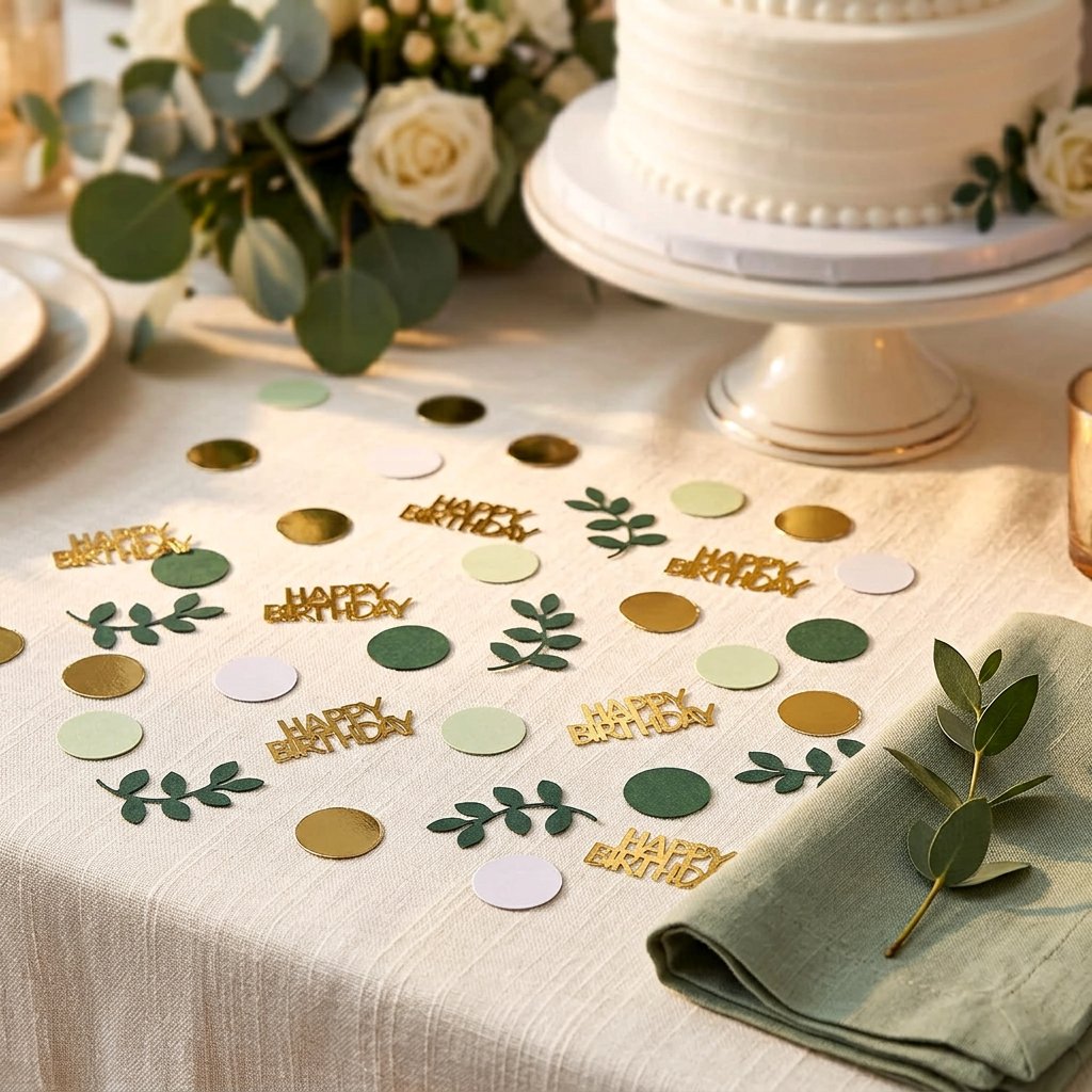 กระดาษโปรยวันเกิดสีทอง 120 ชิ้ - Table Number Gold บทวิจารณ์และราคา