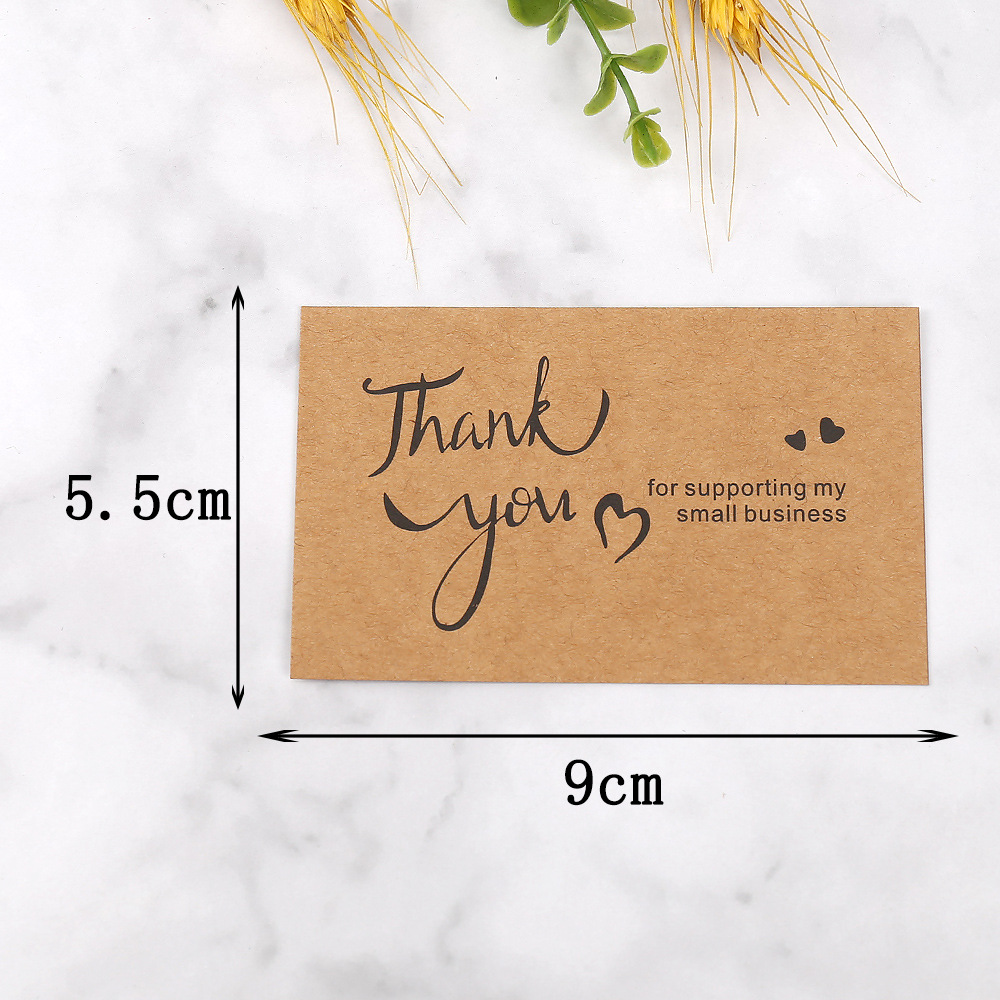 การ์ดขอบคุณ 50 ชิ้น กระดาษคราฟ - Wedding Decor Supply Store บทวิจารณ์และราคา