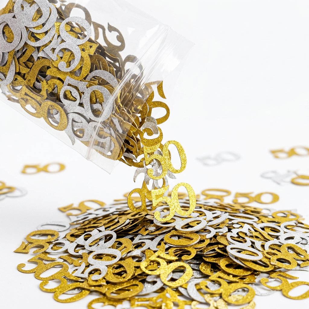 120 ชิ้น กระดาษตกแต่งงานวันเกิ - Table Number Gold บทวิจารณ์และราคา