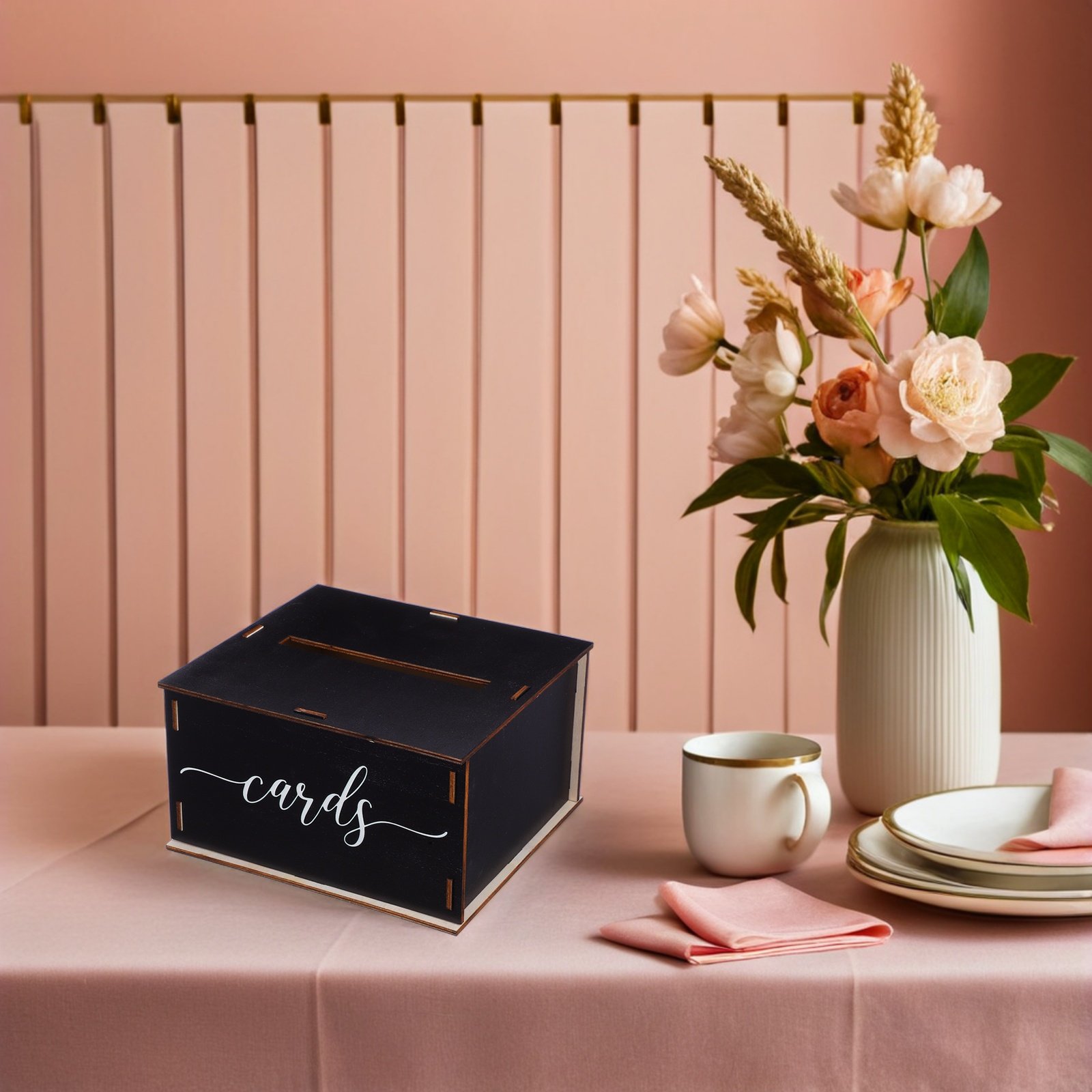 กล่องใส่การ์ดแต่งงานไม้สไตล์เร - Wedding Card Box บทวิจารณ์และราคา