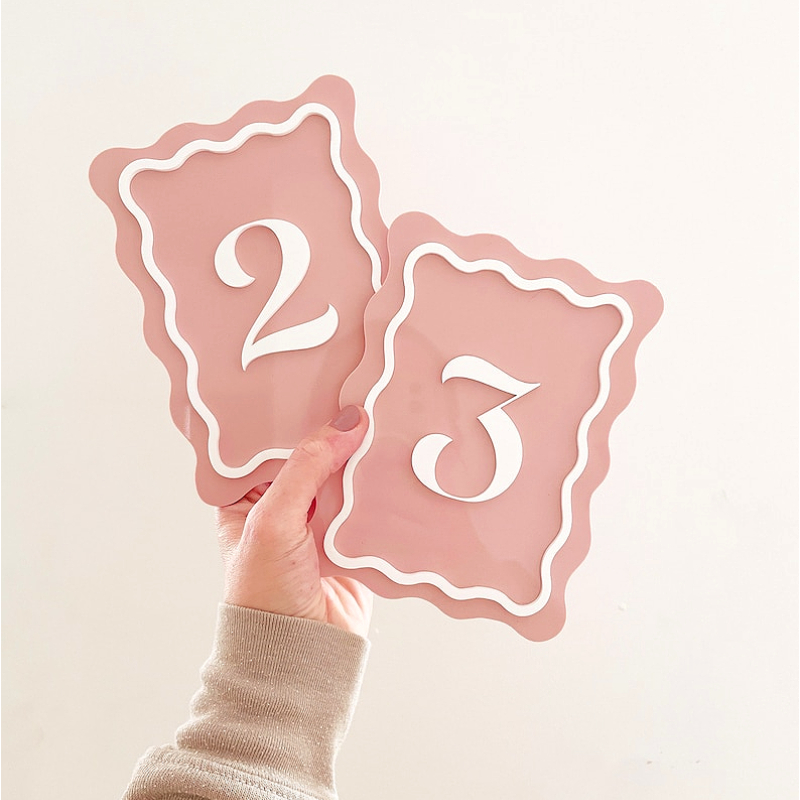 ป้ายเลขโต๊ะงานแต่งงานแบบโค้ง ป - Table Number Gold บทวิจารณ์และราคา