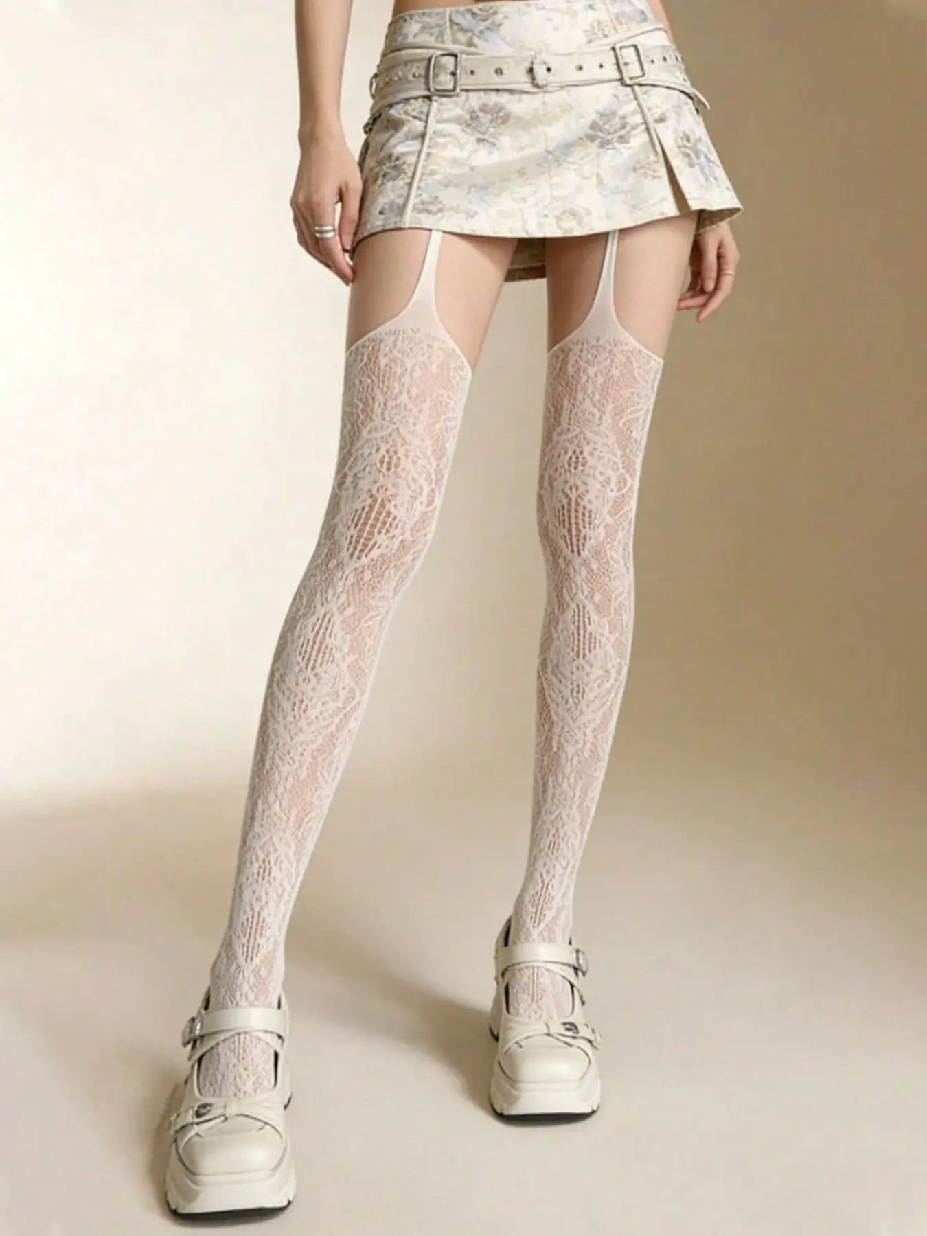 ถุงน่องตาข่ายลายดอกไม้แบบมีสาย - Good Floral & Wedding Decor Supply บทวิจารณ์และราคา
