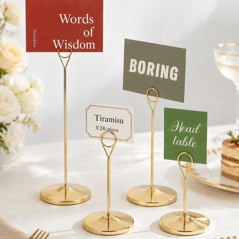 ที่วางป้ายเลขโต๊ะโลหะแบบพกพา ฐ - Table Number Gold บทวิจารณ์และราคา